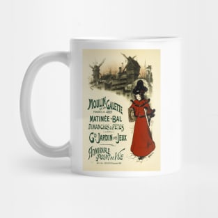 Moulin de la Gallette Matinee Bal French Advert by Vintage Poster Artist Auguste Roedel Mug